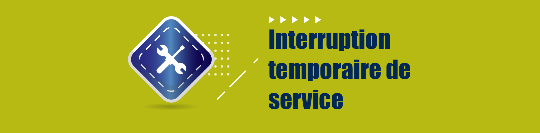 COMMUNIQUE – Interruption des services en  ligne