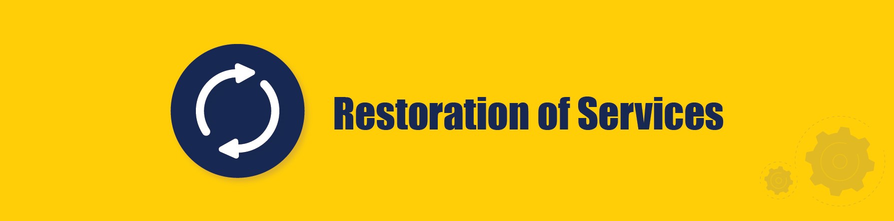 COMMUNIQUE – Restoration of Services