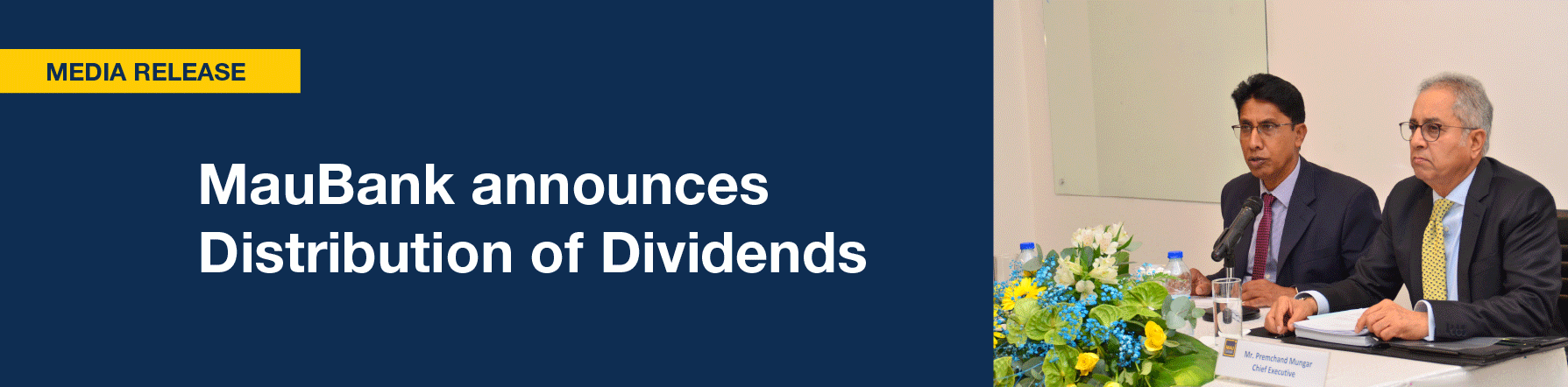 MEDIA RELEASE - MauBank announces Distribution of Dividends