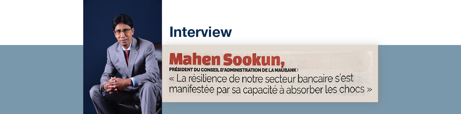 Interview - Mahen Sookun in  Le Défi Quotidien